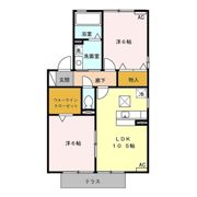 リビングタウン家代の里 Dの間取り画像