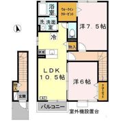 カーサモニカ A棟の間取り画像