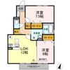 レゾナンツ A棟の間取り画像