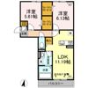 FOREST HILLS B棟の間取り画像