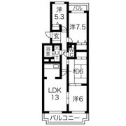 グランドハイツ原 A棟の間取り画像