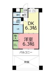 キャッスル若葉の間取り画像