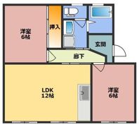 ヴィラ長者町の間取り画像