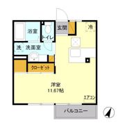 グリーンハイツ Aの間取り画像