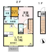 ハーベスト トロワの間取り画像