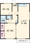 JAハイツ中屋の間取り画像