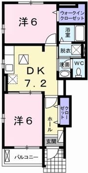 テラエスペランサ Aの間取り画像