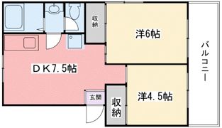 第二青山ハイツの間取り画像