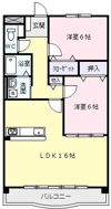 Lotos Blume Ⅱ（ロートスブルーメ）の間取り画像