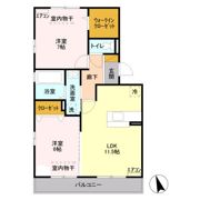 クレディ Aの間取り画像
