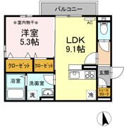 ユニヴェール D棟の間取り画像