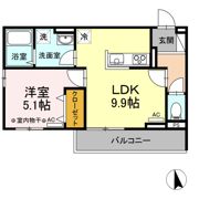 ユニヴェール D棟の間取り画像