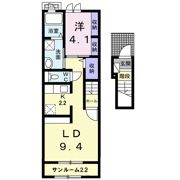 メイプル ジェルメAの間取り画像