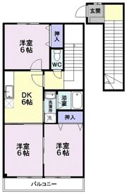 南小畑1丁目店舗付アパートAの間取り画像