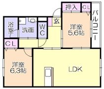 H・M大城の間取り画像