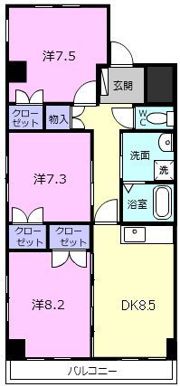 フレアグレイスの間取り画像