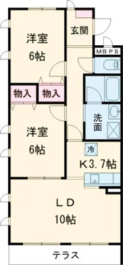 ハイツビオラの間取り画像
