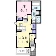 ユニットロル手光 Bの間取り画像