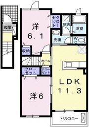 ファンターナの間取り画像