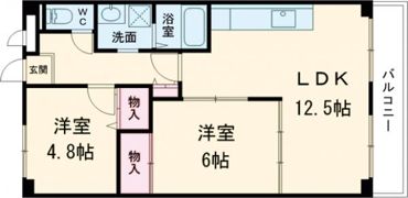 ロイヤルコーポ宝殿の間取り画像