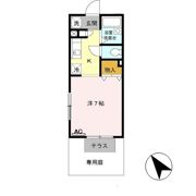 パセオ姫路Ⅱの間取り画像