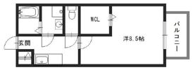 クレセントコートの間取り画像