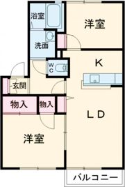 フレグランス華の間取り画像