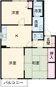 はぴねすハイツ喜田の間取り画像