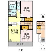 ウィット新町 B棟の間取り画像