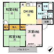 サリネージュ山手 A/B/C/D棟 A棟の間取り画像