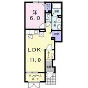 ジェルメオーブの間取り画像