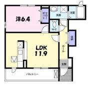 フォンテーヌ柏原Ⅰの間取り画像
