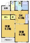 第2みそのハイツの間取り画像
