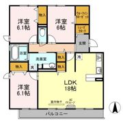 セジュール ハル Aの間取り画像