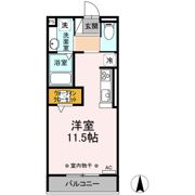 D-room South・North(ﾃﾞｨｰﾙｰﾑｻｳｽ･ﾉｰｽ) D-room Southの間取り画像