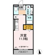 D-room South・North(ﾃﾞｨｰﾙｰﾑｻｳｽ･ﾉｰｽ) D-room Northの間取り画像