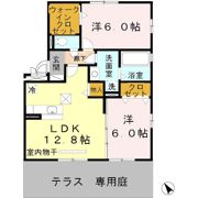 リビングタウン木津川 B棟の間取り画像