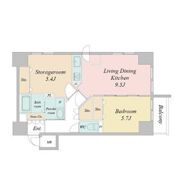 UURコート札幌南三条プレミアタワーの間取り画像