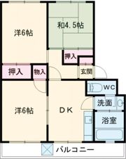 ルシェルブルーはりまの間取り画像