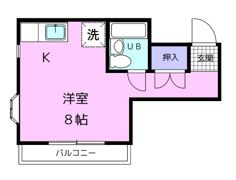 コーポホワイト名草の間取り画像