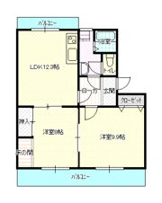 ラフェスタ鴨島の間取り画像