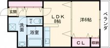 宮之阪ウェーブの間取り画像