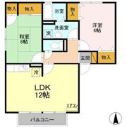 エルクレール Dの間取り画像