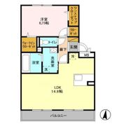 クロシェット Bの間取り画像
