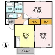 ボナールハイツ ABの間取り画像