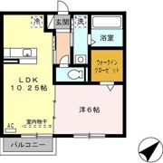 プロシード上浜 Aの間取り画像