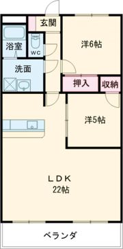 プロミネント四日市の間取り画像
