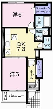 フェリア糸井Fの間取り画像