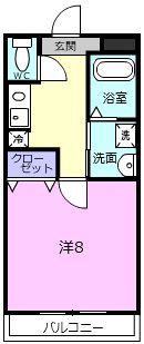 コンフォート服部の間取り画像
