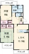 グランディーナ壱番館の間取り画像